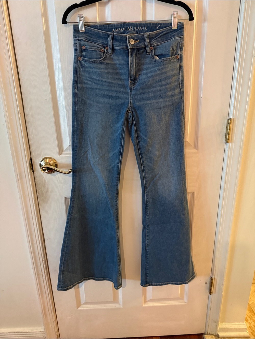 American Eagle Outfitters Classic Blue Flared Jeans